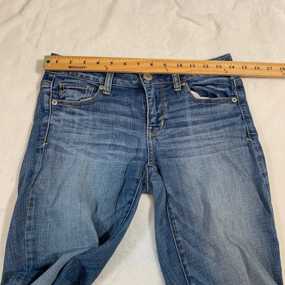 American Eagle Skinny Jeans Womens 4 Regular Blue Denim Medium‎ Wash - Picture 7 of 9